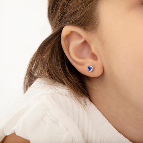 Shop In Season Jewelry Cubic Zirconia Birthstone Heart Earrings In September