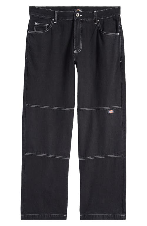 Shop Dickies Utility Straight Leg Jeans In Black Denim