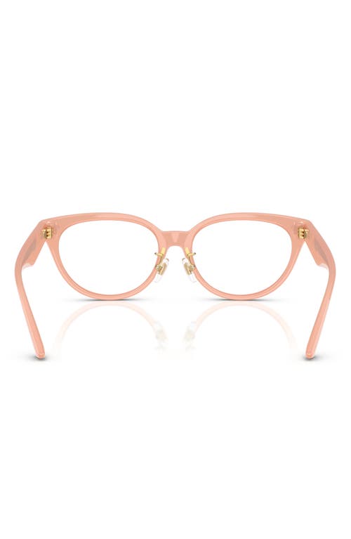 Versace 54mm Pillow Optical Glasses In Opal Pink