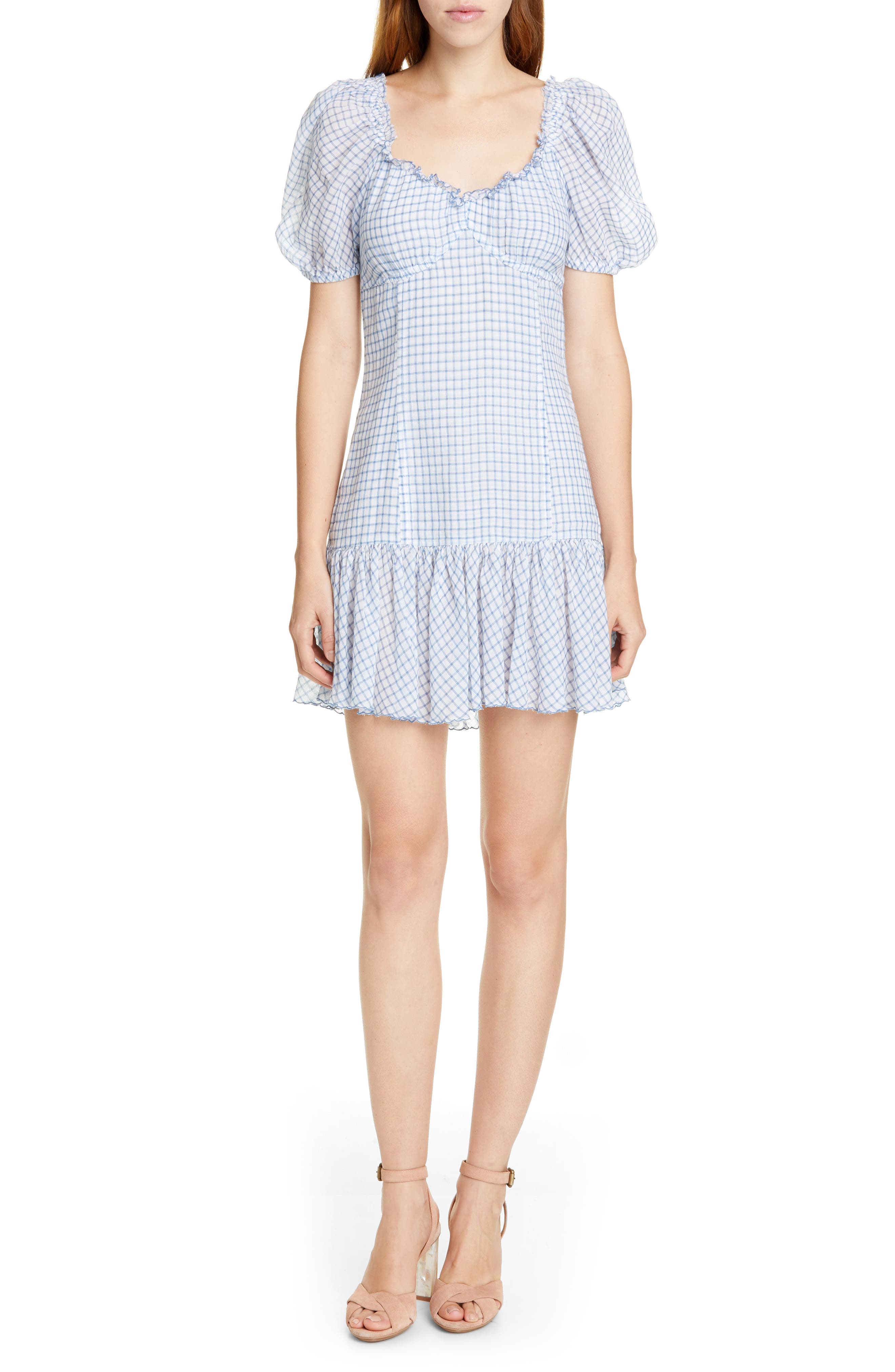 Loveshackfancy Catalina Minidress, Blue
