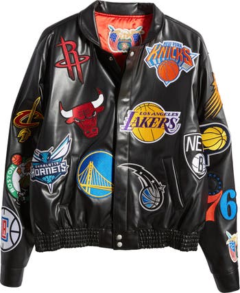 Nba jacket with all best sale teams patches