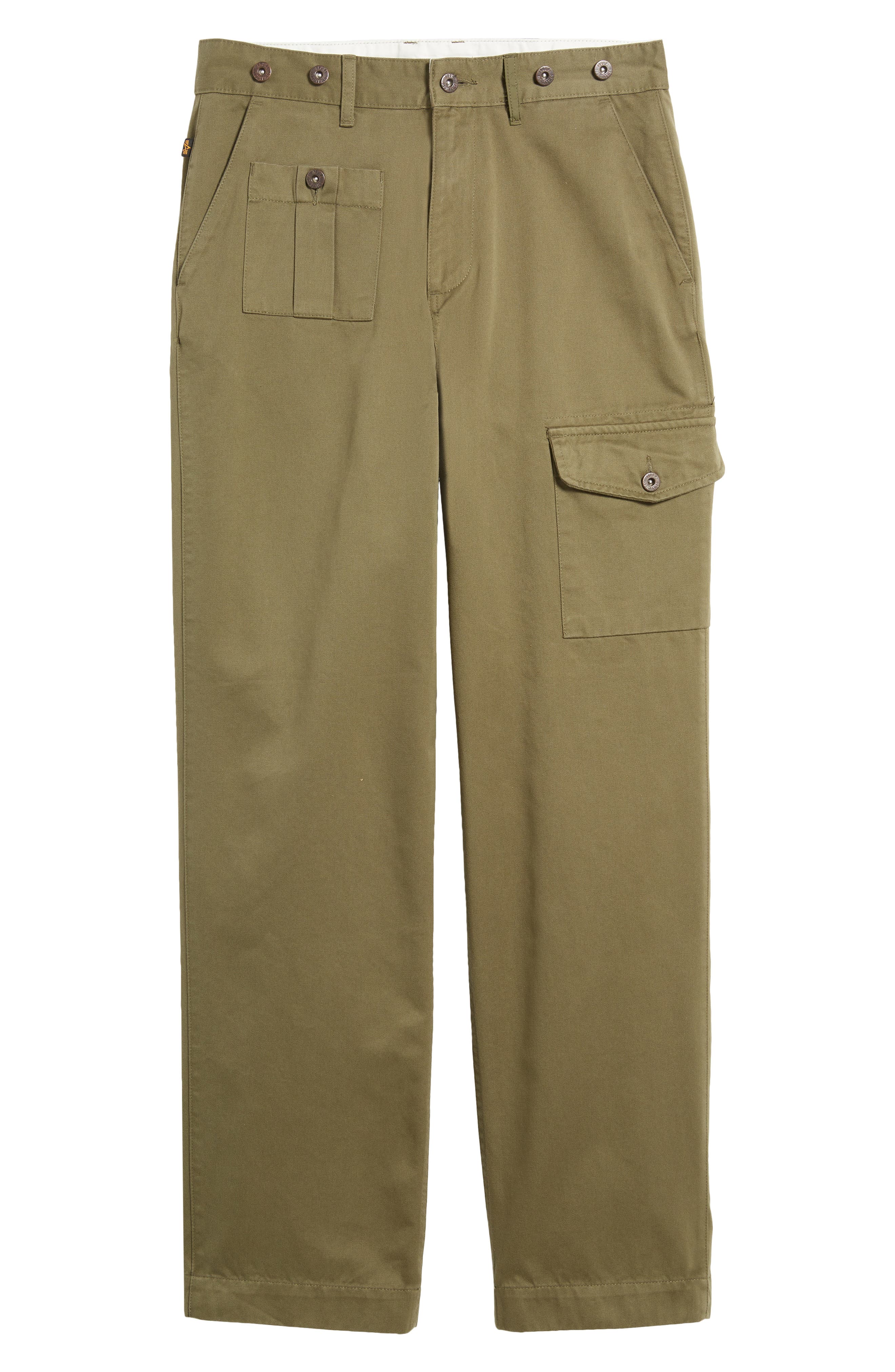 Industries Cotton Cargo Pants Smart in Og-107 Alpha Closet Green |