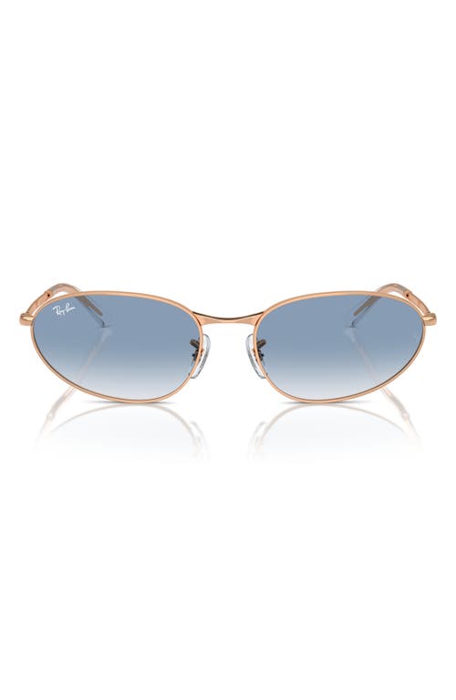 Ray-Ban 56mm Oval Sunglasses in Blue Gradient at Nordstrom