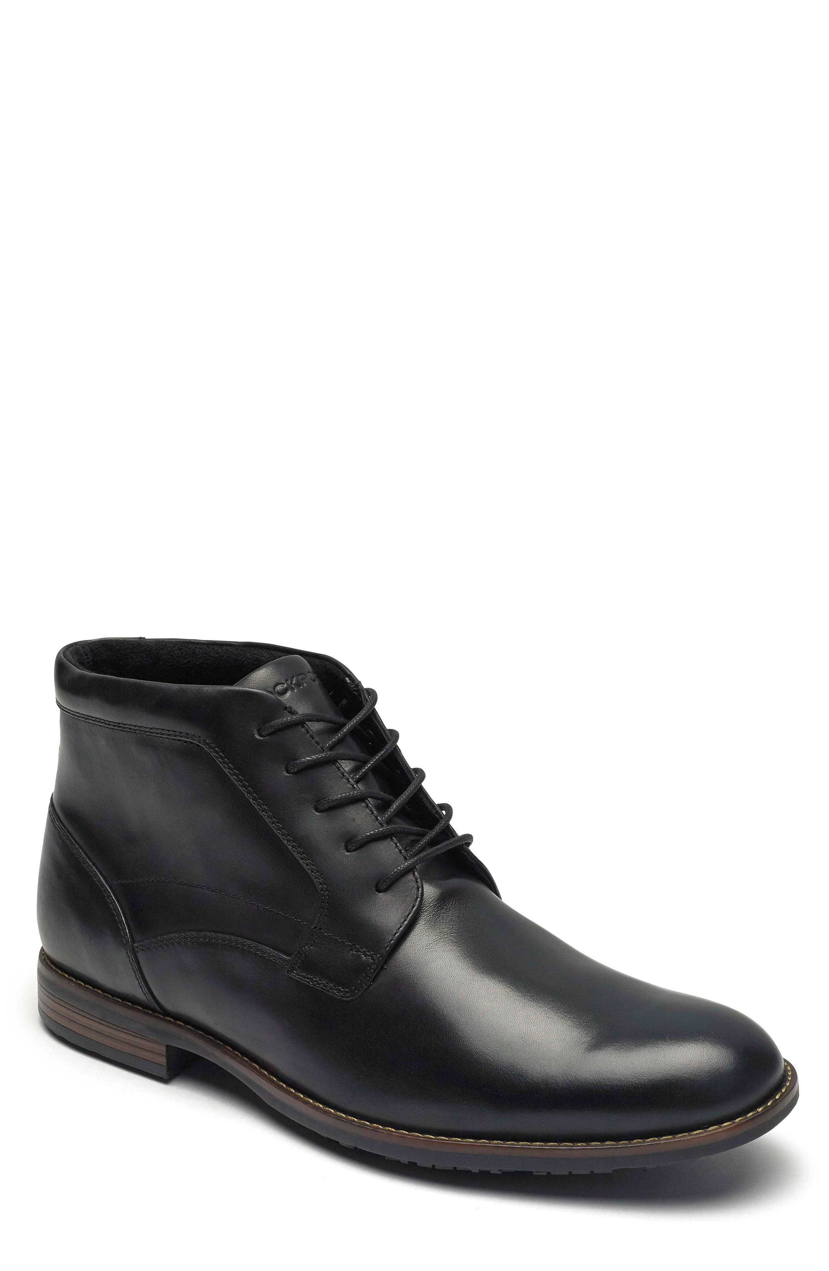 rockport men's essential details waterproof dress chukka boot