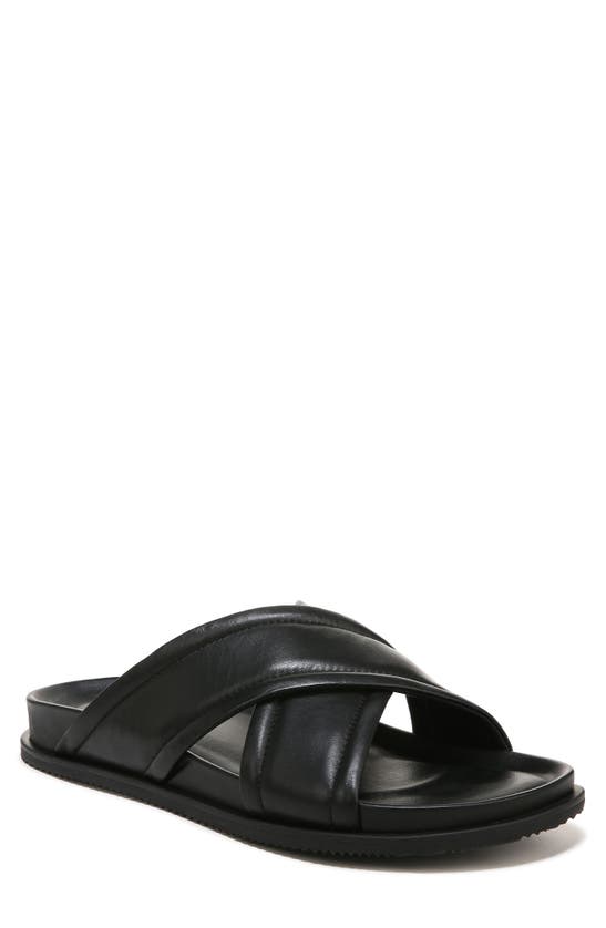 Vince Derek Slide Sandal In Black | ModeSens