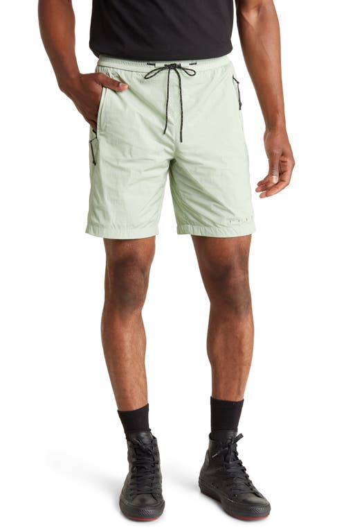 IISE Nylon Track Shorts in Mint