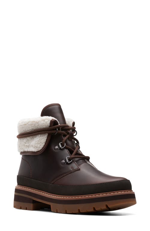 Clarks(r) Orianna Turn Boot in Brown Wlined Lea