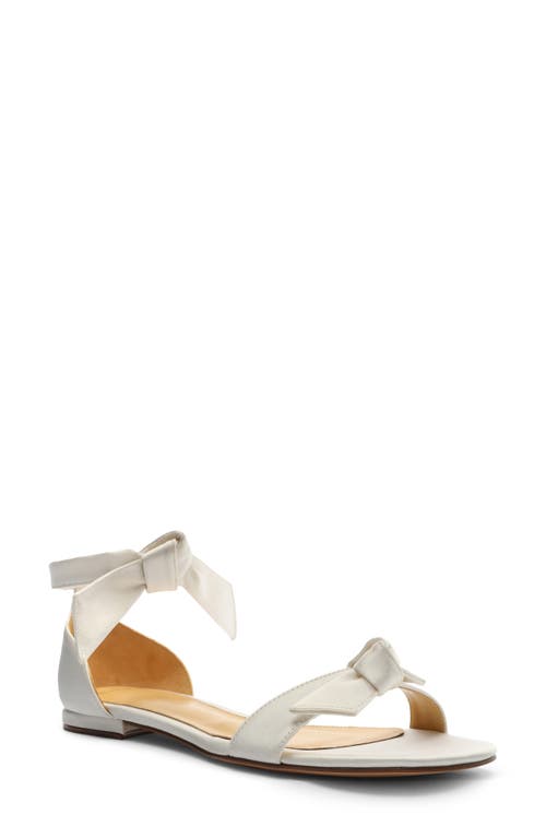 Alexandre Birman Clarita Ankle Tie Sandal in White at Nordstrom, Size 11Us