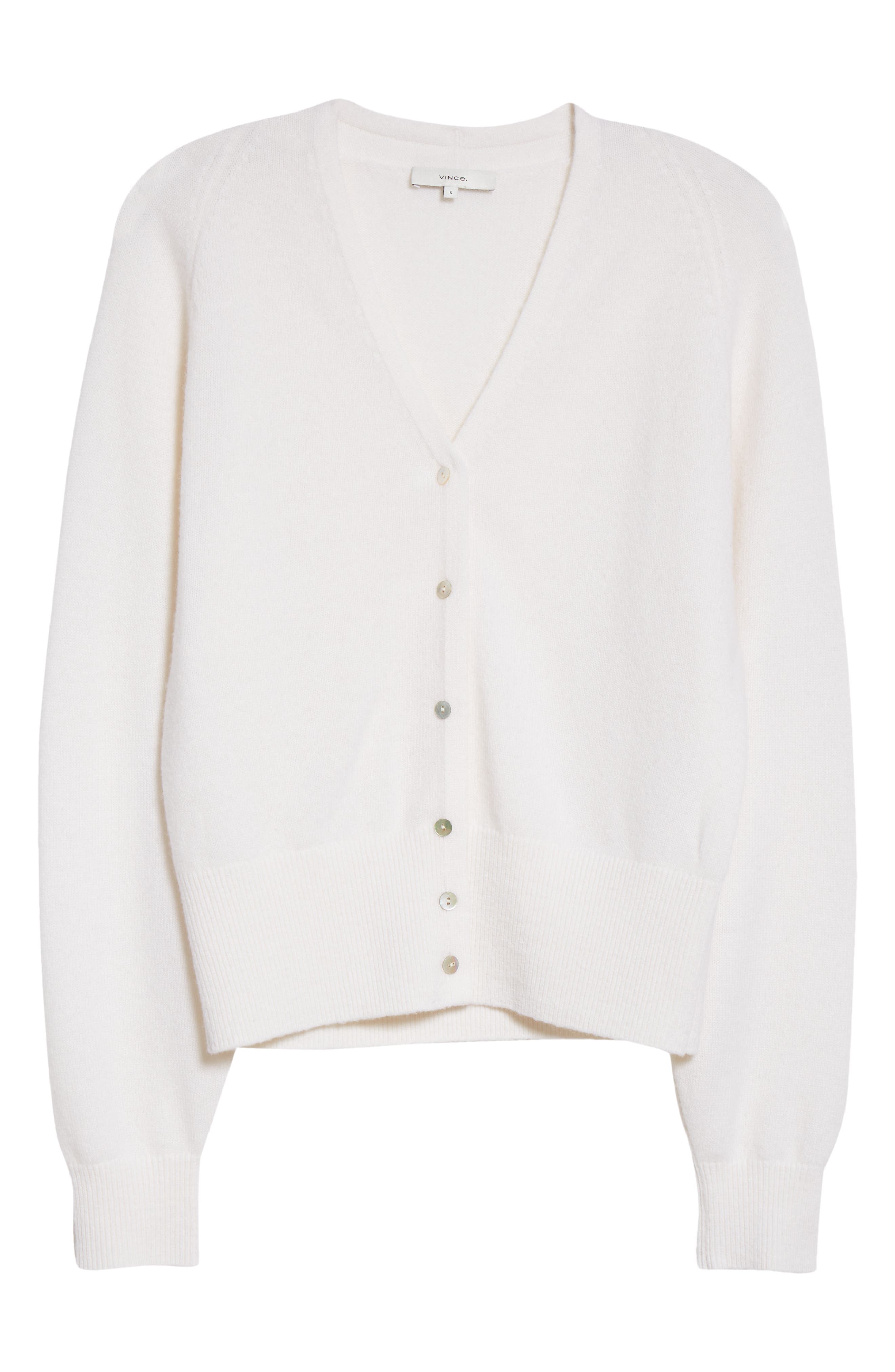 Vince Off-White Raglan Sleeve Cardigan