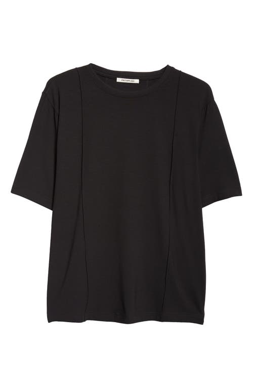 Creased Regular Fit T-Shirt in Black