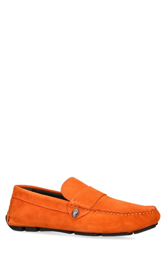 Shop Kurt Geiger Stirling Moc Toe Driving Shoe In Orange