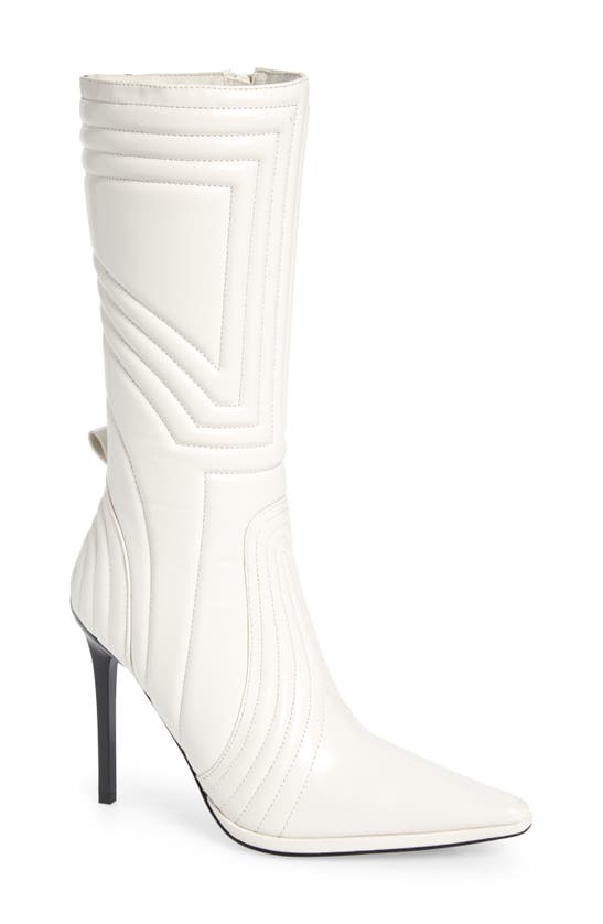 JEFFREY CAMPBELL SELENA QUILTED POINTED TOE BOOT 