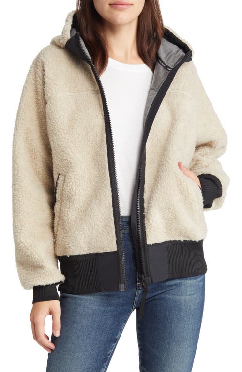 Canada Goose Simcoe Fleece Zip-Up Hooded Jacket Light Tan-Tan Clair at Nordstrom,