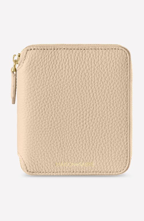 MAISON DE SABRE MAISON DE SABRÉ SMALL LEATHER ZIP AROUND WALLET 