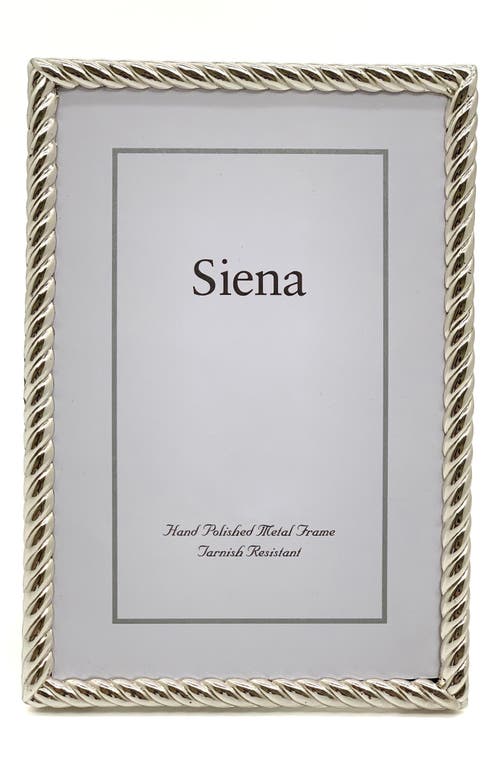Siena Silver Rope 5 X 7 Picture Frame In Silver