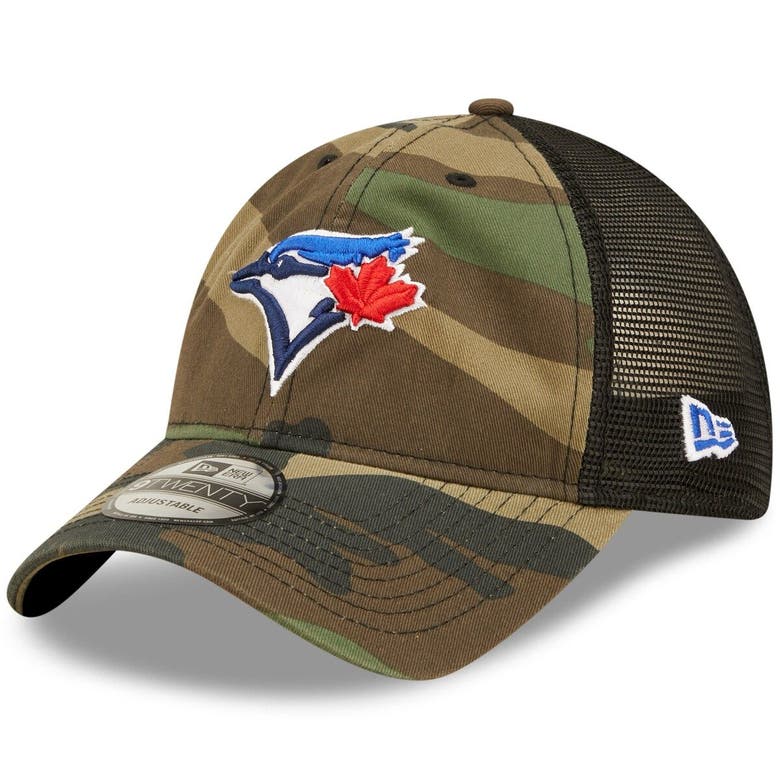 New Era Camo Toronto Blue Jays 9twenty Trucker Snapback Hat | ModeSens