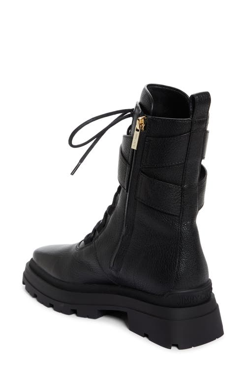 Shop Jimmy Choo Noemi Combat Boot In Black