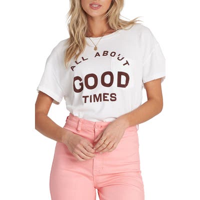 Billabong Beach Daze Graphic Tee, Ivory