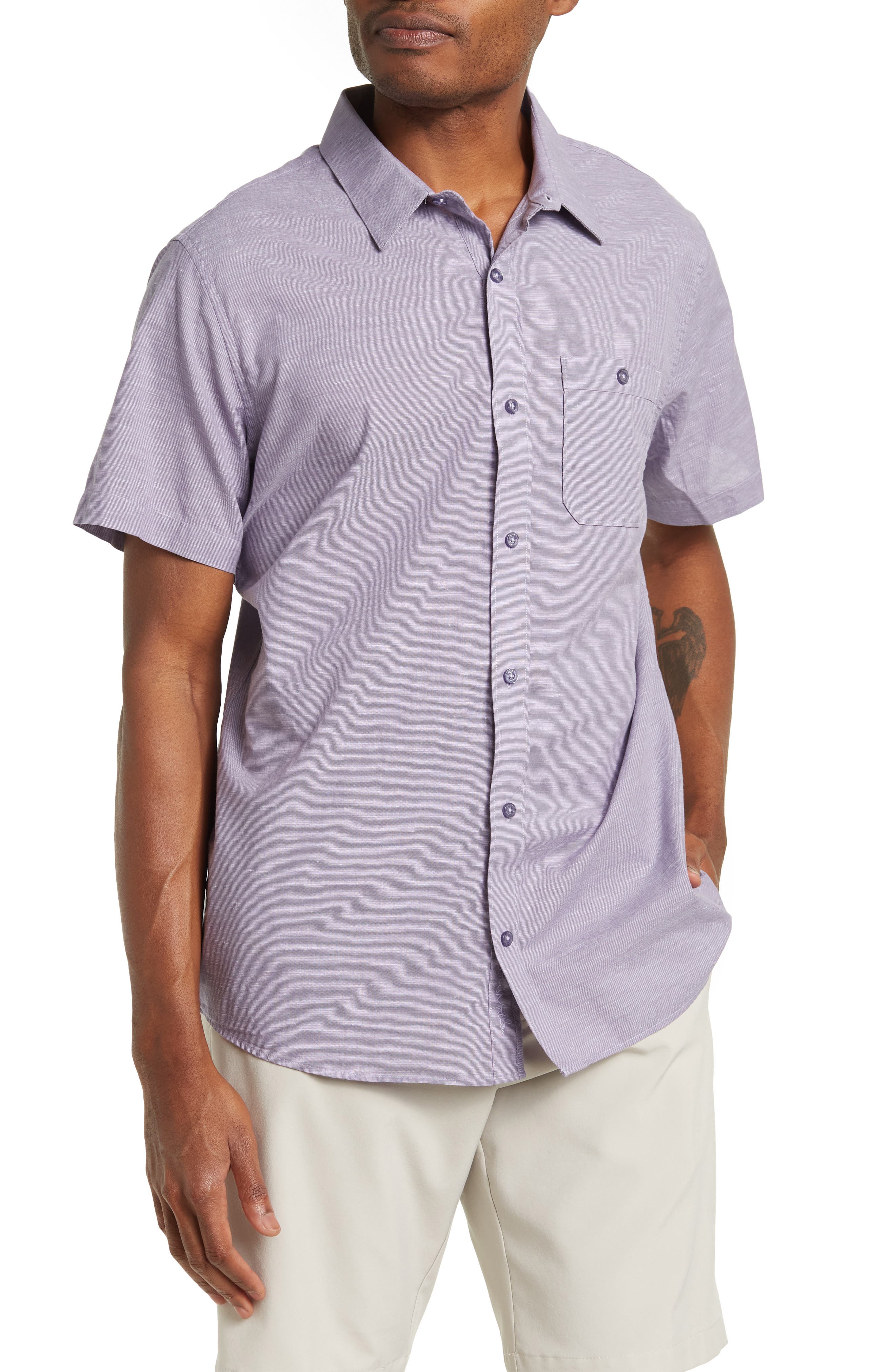 Men's Purple Short Sleeve Button Down Shirts | Nordstrom Rack