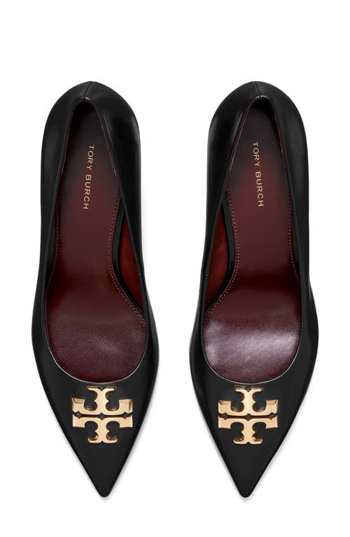 Shop Tory Burch Eleanor Pointed Toe Pump In Perfect Black