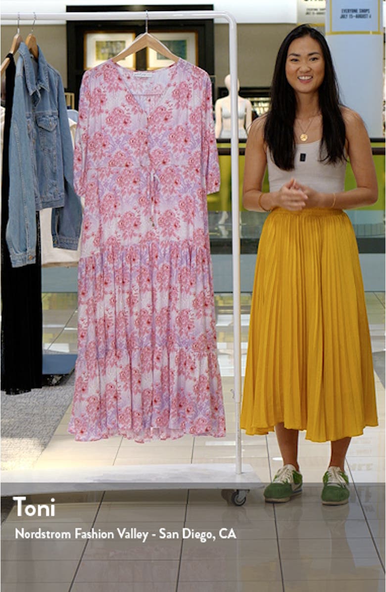 Kelda Floral Tiered Maxi Dress, sales video thumbnail