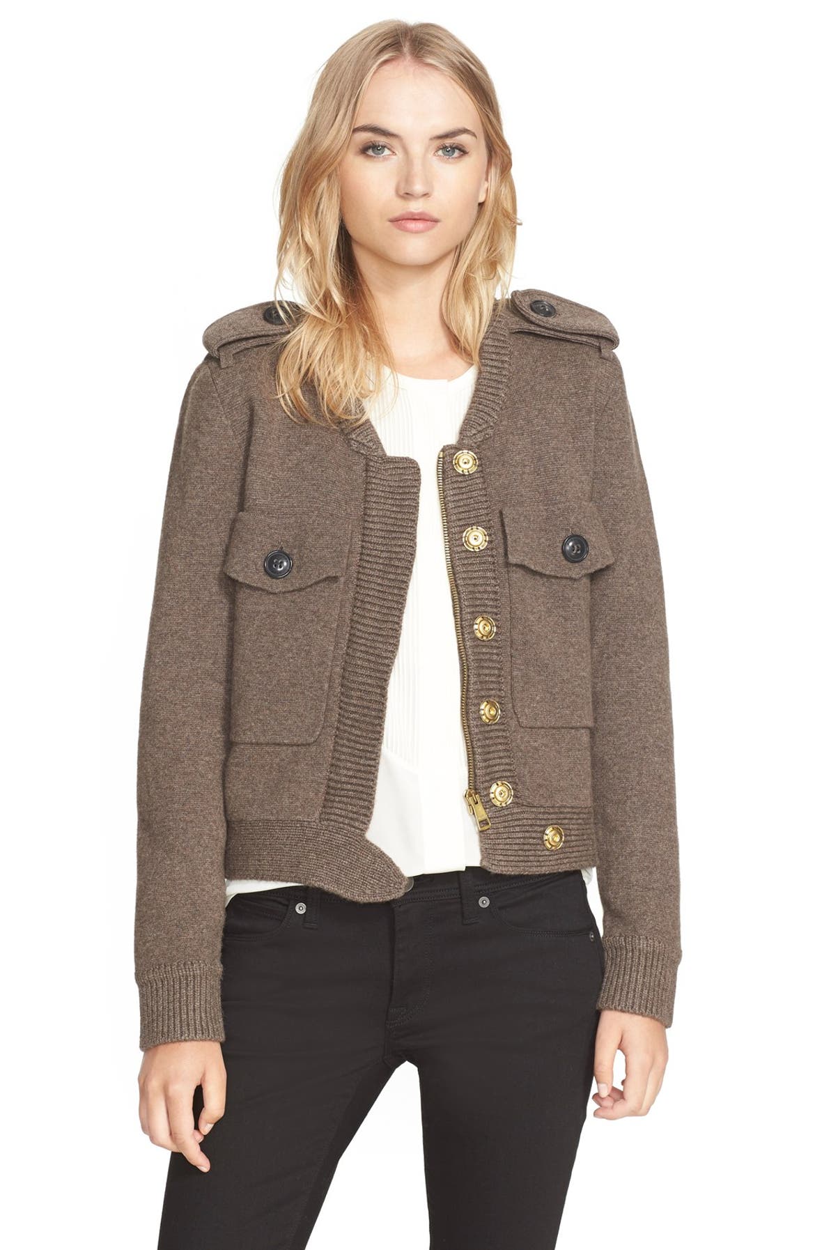 Burberry Brit Wool & Cashmere Sweater Jacket | Nordstrom