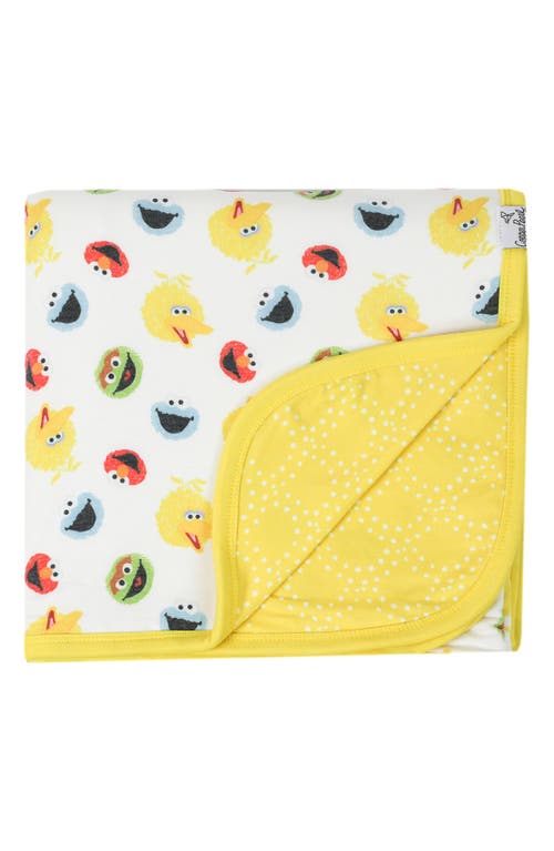 Shop Copper Pearl X Sesame Street Scribbles Three Layer Quilt In Bright Yellow