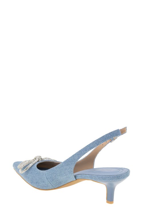 Bcbgeneration Women's 51mm Donna-2 Embellished Bow Denim Pumps In Denim