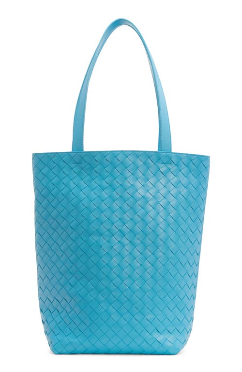 Bottega Veneta Small Intrecciato Leather Tote in Dip/Silver 