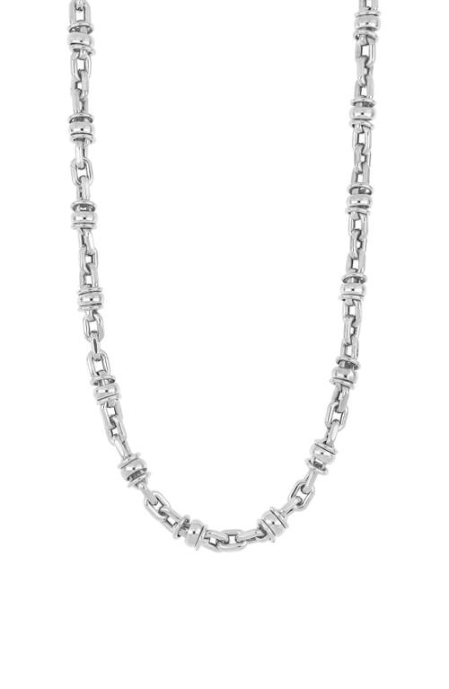 Shop Bony Levy 14k Gold Disc Link Necklace In 14k White Gold