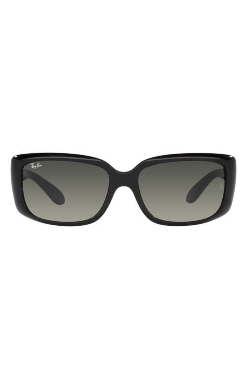 Ray-Ban 55mm Gradient Pillow Sunglasses in Black at Nordstrom