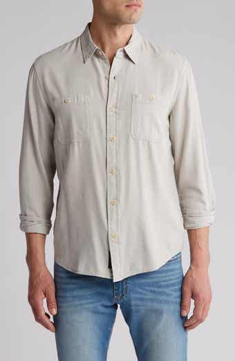 Lucky Brand, Tops, Lucky Brand Linen Western Style Marble Snap Button  Shirt