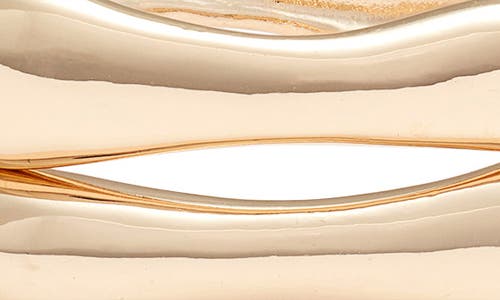 Open Edit Set Of 2 Bangles In Gold