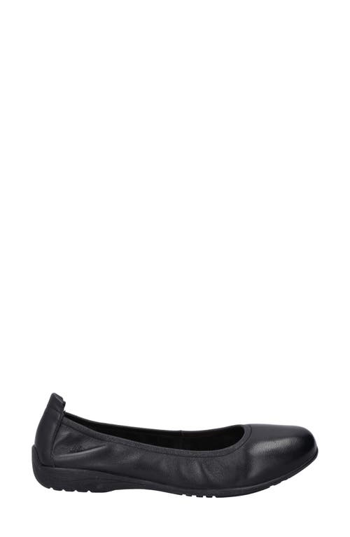 Shop Josef Seibel Fenja 01 Flat In Black/black