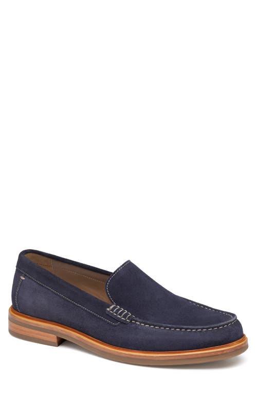 Johnston & Murphy Lyles Suede Loafer Navy at Nordstrom,