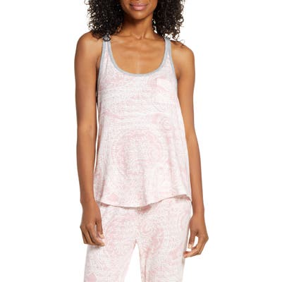 Splendid Racerback Pj Tank Top, Pink
