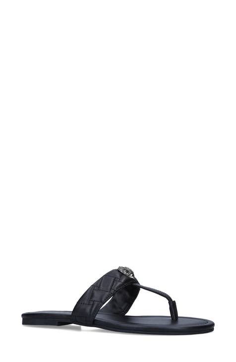 Black T-Strap Sandals for Women | Nordstrom