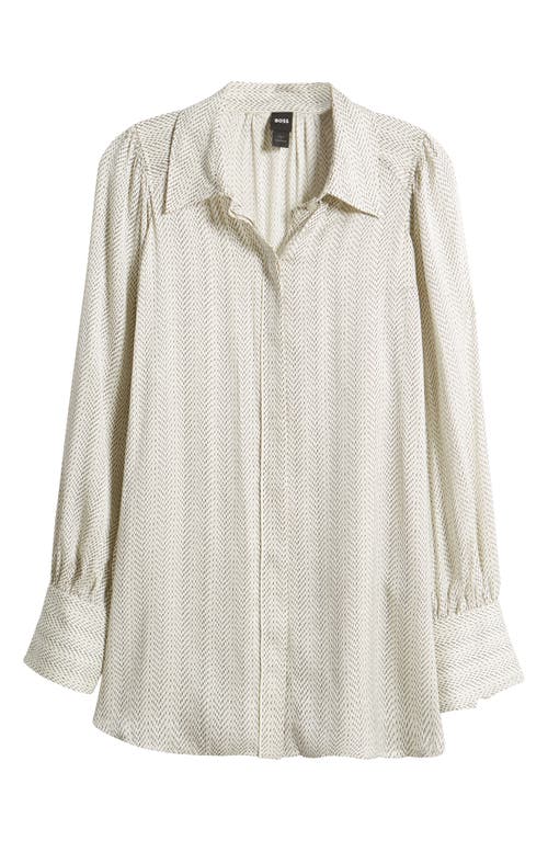 HUGO BOSS BOSS BEATANA MICROPRINT BUTTON-UP SHIRT 