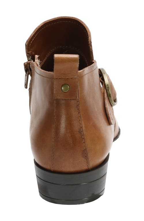 Shop David Tate Maverick Bootie In Luggage Antique Leather