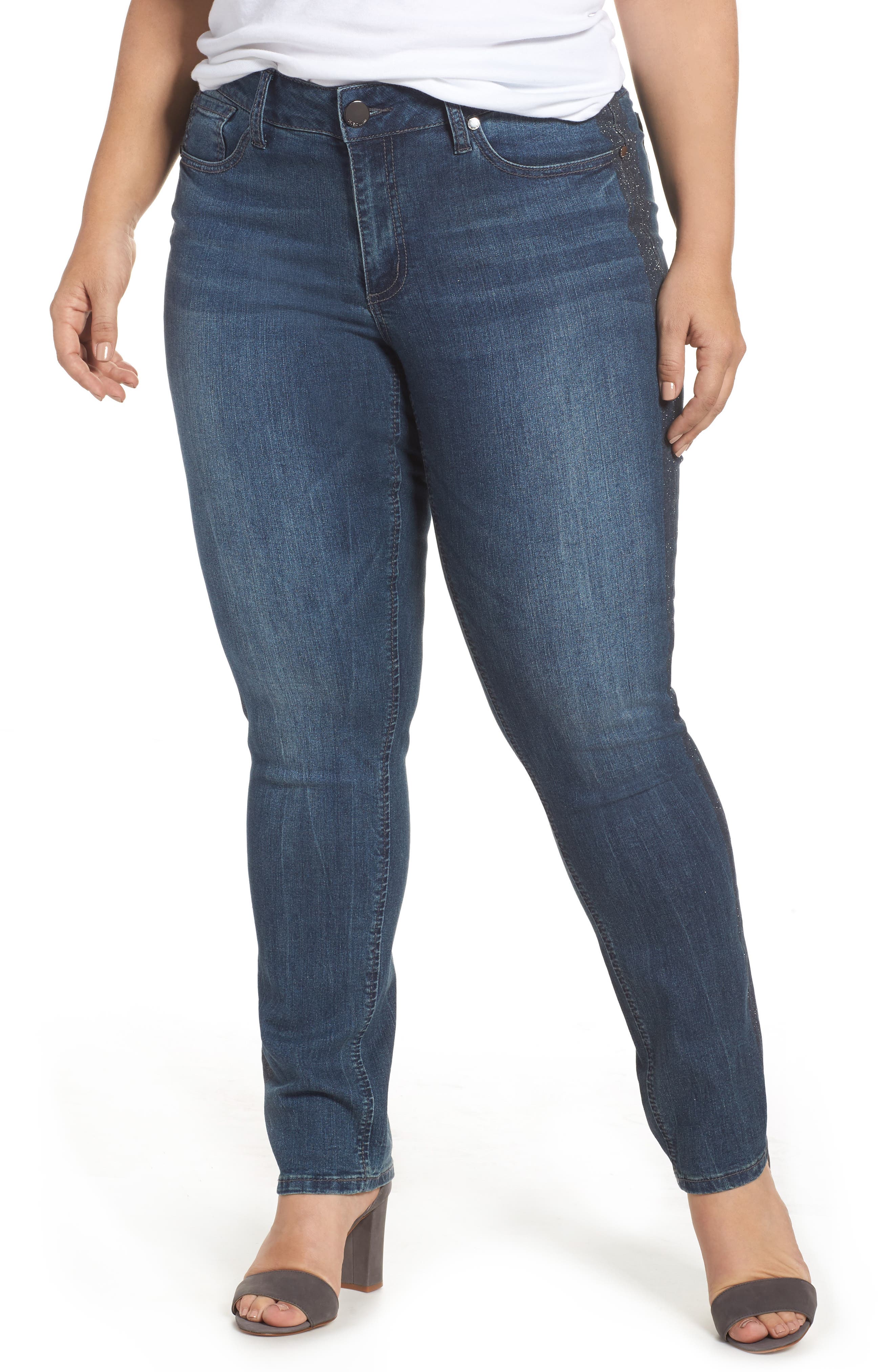 plus size tuxedo jeans