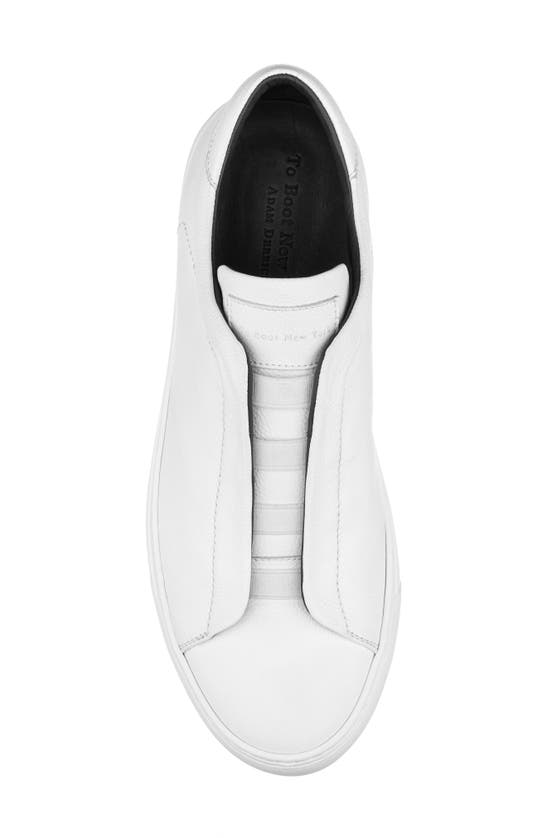 To Boot New York Men's Bolla Leather Slip-on Sneakers In White