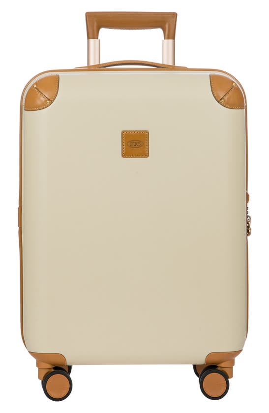 Bric's Amalfi 21" Carryon Spinner Suitcase In Cream/ Tan ModeSens