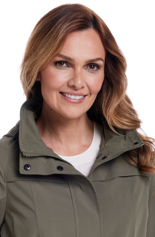 Gallery Water Resistant Packable Jacket In Olive