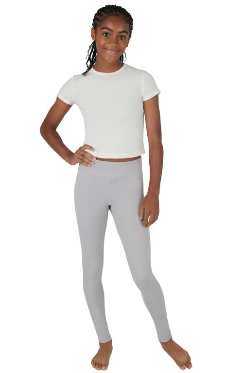 90 Degree By Reflex Kids' 2-pack Cargo Pocket Leggings In Coronet Blue/htr.grey