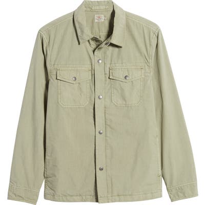 Faherty Cooper Shirt Jacket, Green