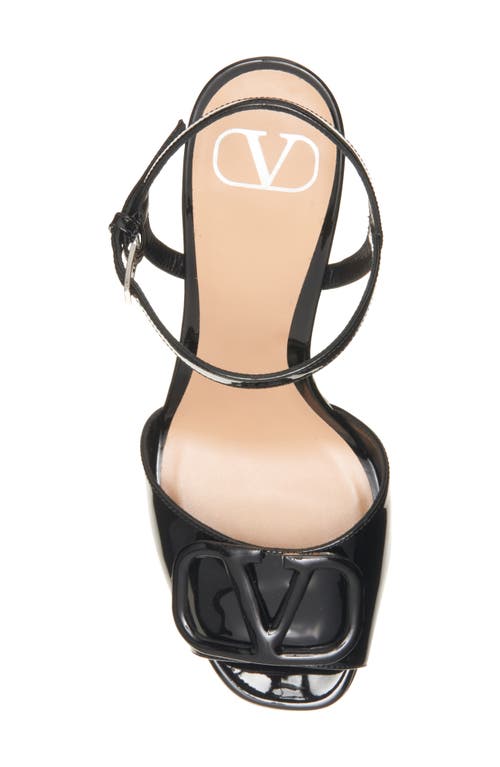 Shop Valentino Garavani Vlogo Signature Platform Sandal In Nero