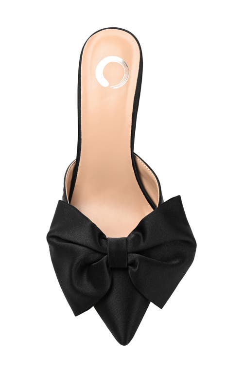 Shop Journee Collection Tiarra Bow Mule In Black