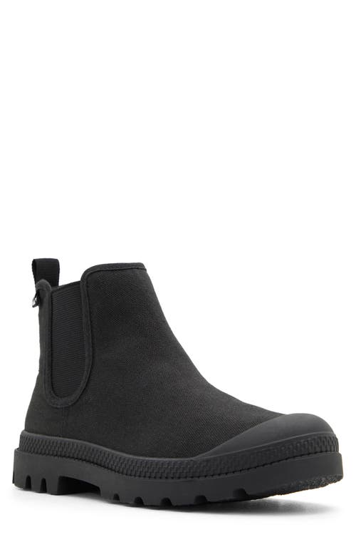 Sydney Canvas Chelsea Hiking Boot in Black