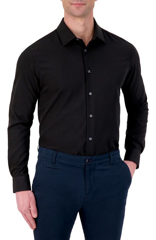 Report Collection 4X Stretch Slim Fit Check Dress Shirt at Nordstrom,
