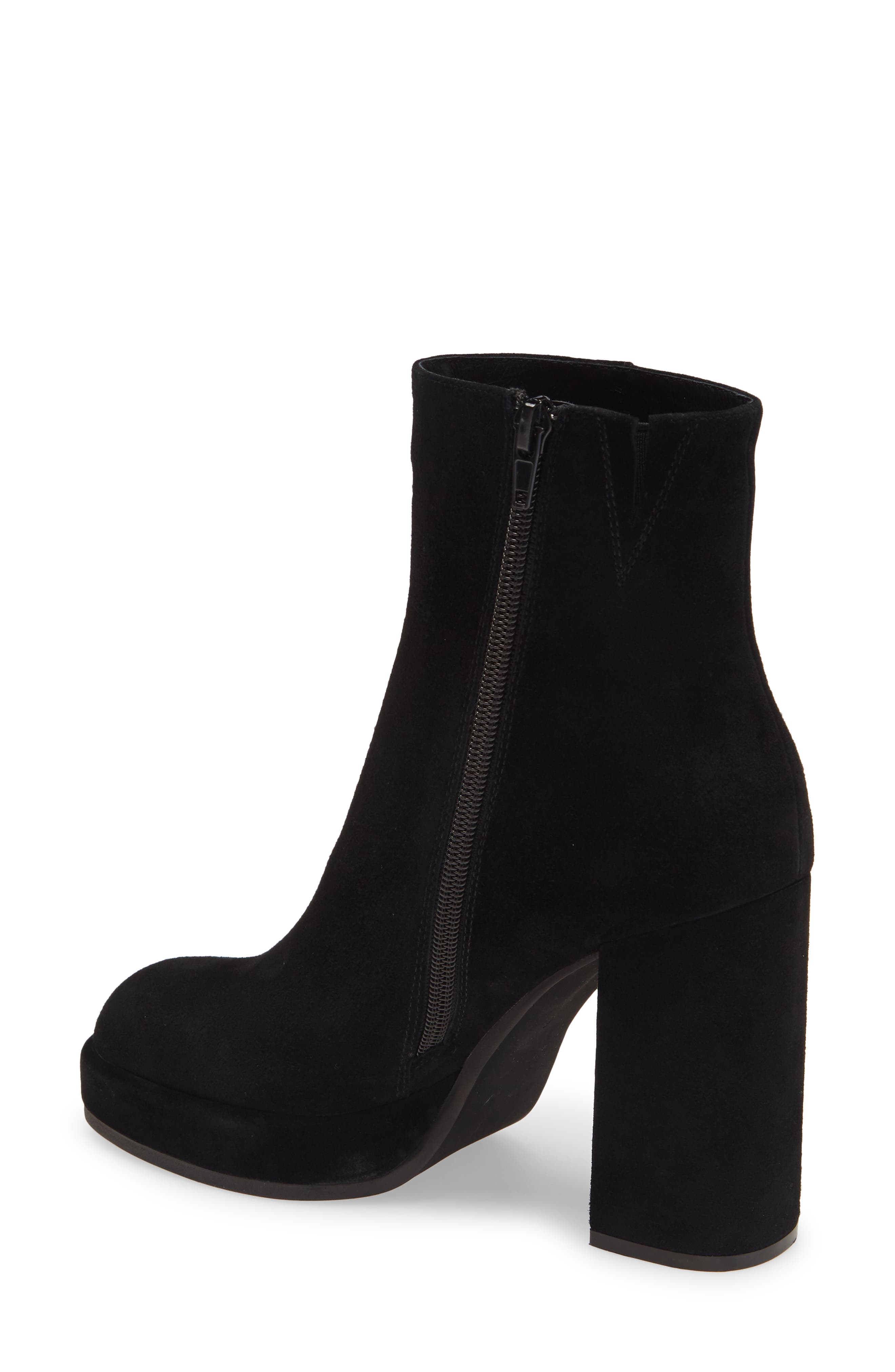 platform heel bootie